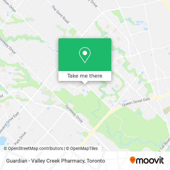 Guardian - Valley Creek Pharmacy map