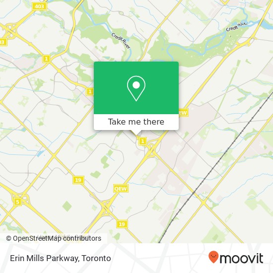 Erin Mills Parkway map