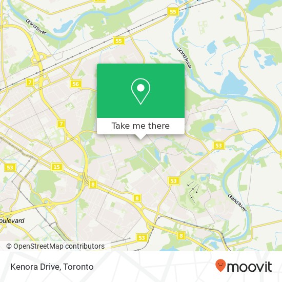 Kenora Drive map