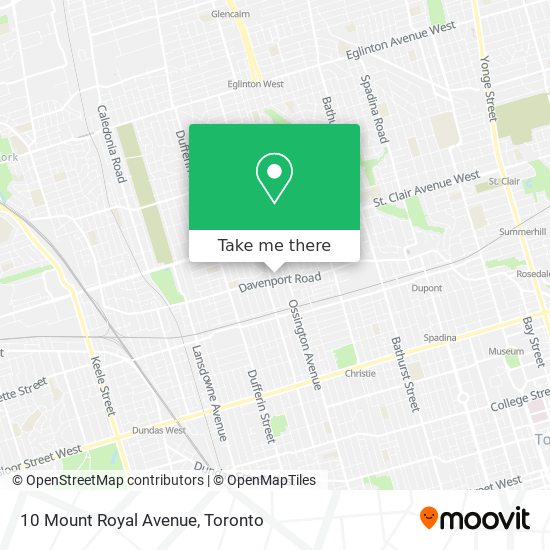 10 Mount Royal Avenue map