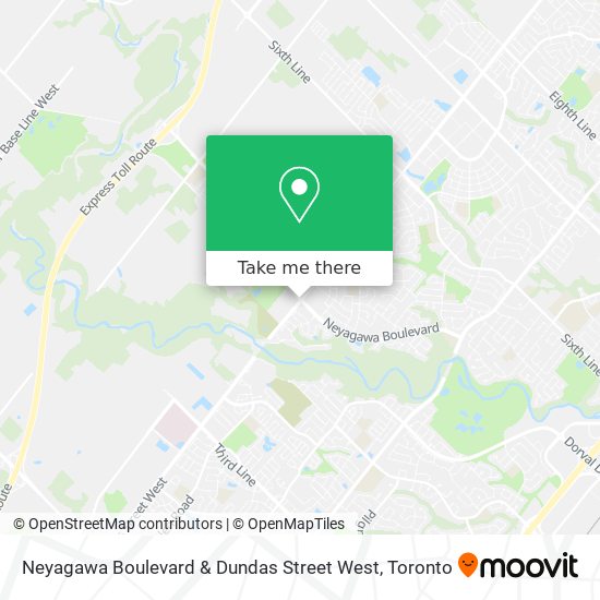 Neyagawa Boulevard & Dundas Street West map