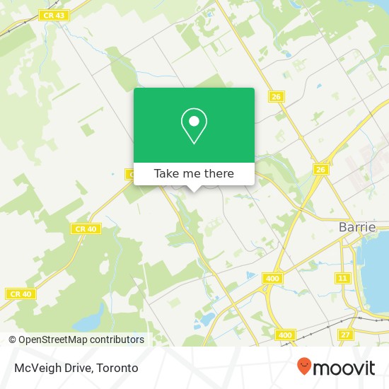 McVeigh Drive map