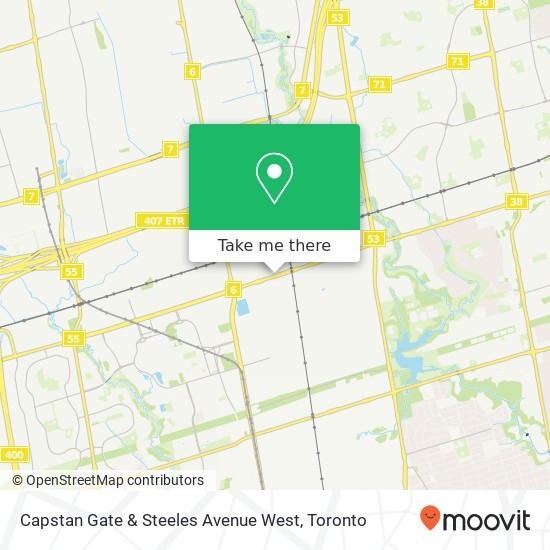 Capstan Gate & Steeles Avenue West map