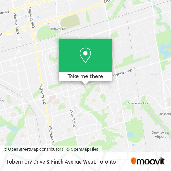 Tobermory Drive & Finch Avenue West plan