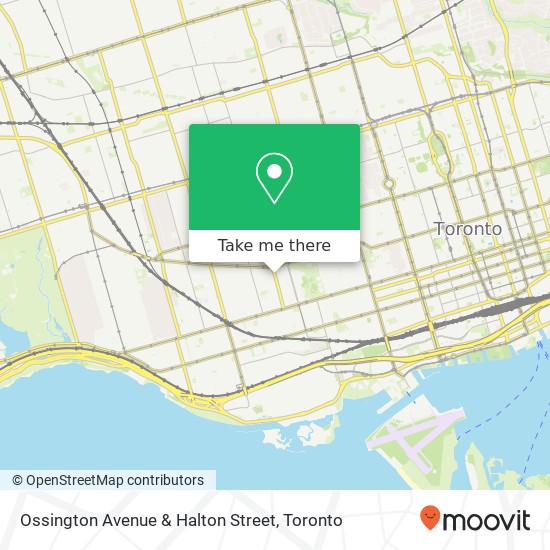 Ossington Avenue & Halton Street map