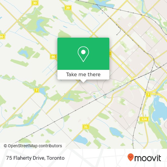 75 Flaherty Drive map