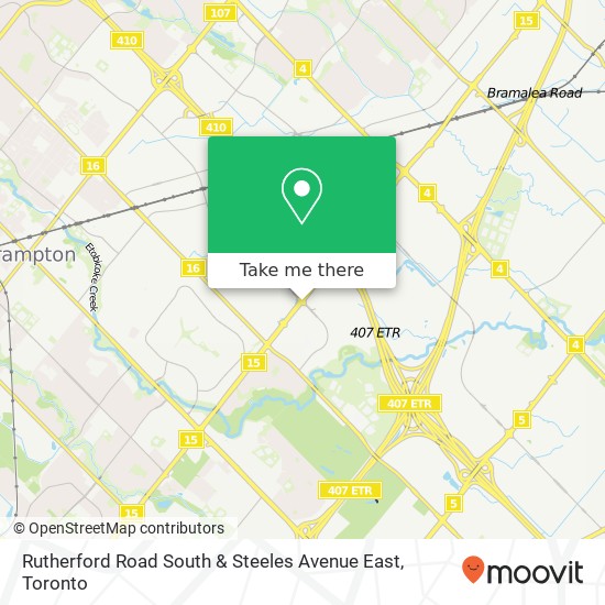 Rutherford Road South & Steeles Avenue East plan