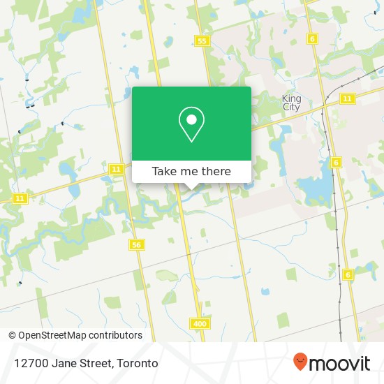 12700 Jane Street map