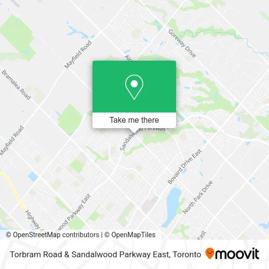 Torbram Road & Sandalwood Parkway East map