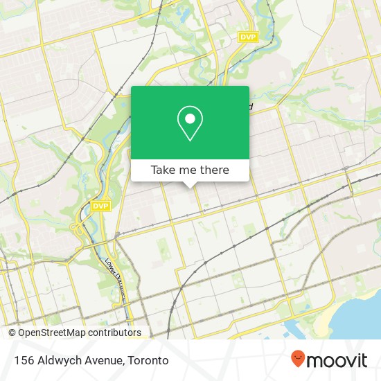 156 Aldwych Avenue map