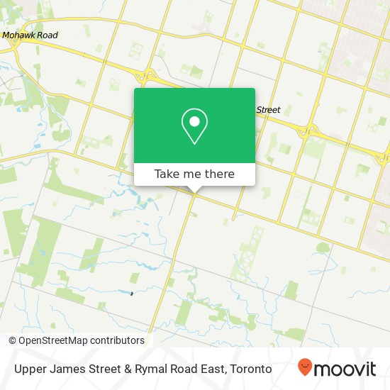 Upper James Street & Rymal Road East plan