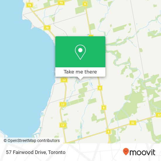 57 Fairwood Drive map