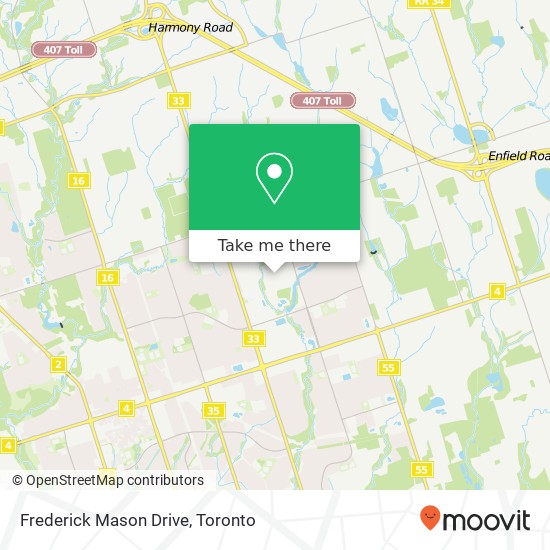 Frederick Mason Drive map