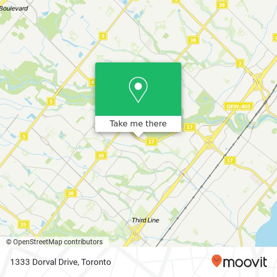 1333 Dorval Drive map