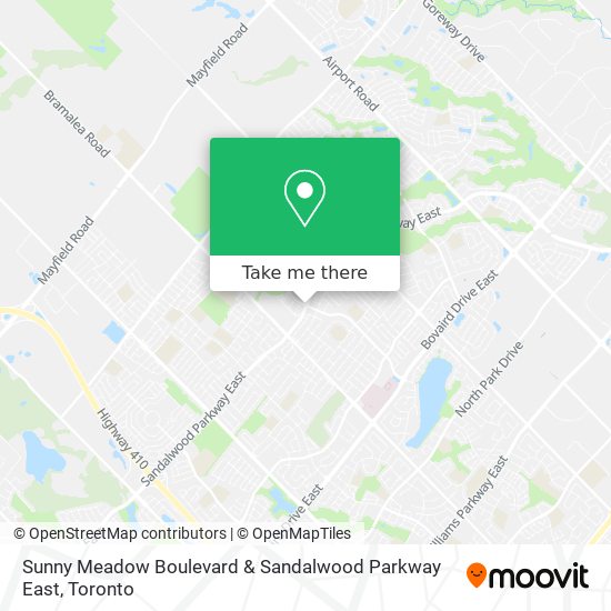 Sunny Meadow Boulevard & Sandalwood Parkway East map