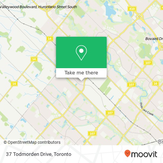 37 Todmorden Drive map