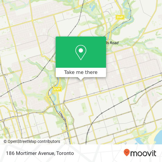 186 Mortimer Avenue map