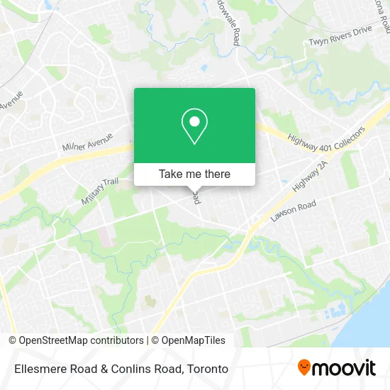 Ellesmere Road & Conlins Road map