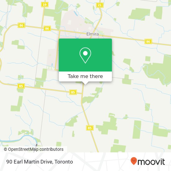 90 Earl Martin Drive map