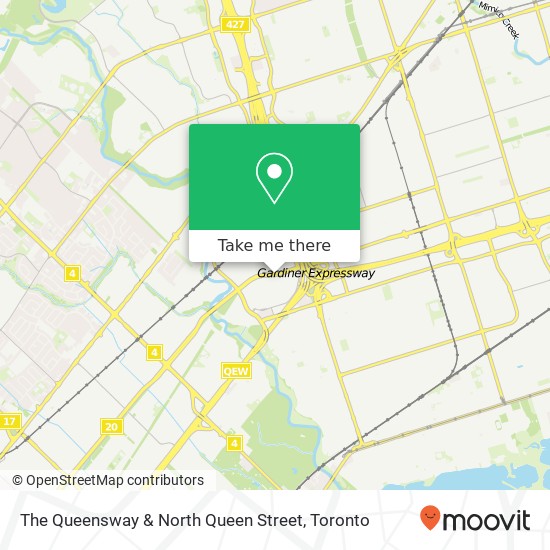 The Queensway & North Queen Street map