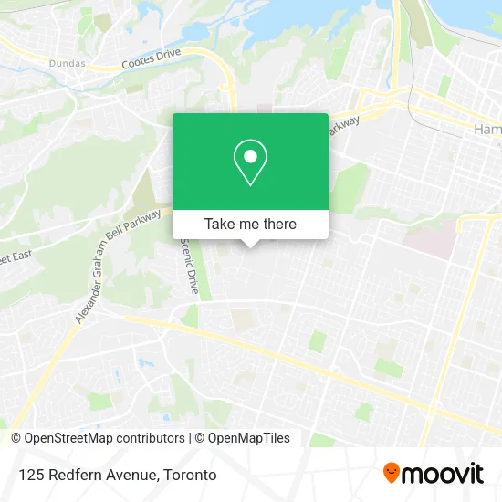 125 Redfern Avenue map