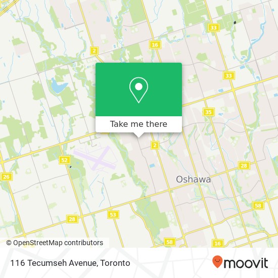 116 Tecumseh Avenue map