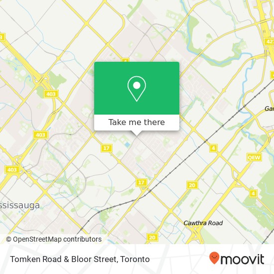 Tomken Road & Bloor Street map