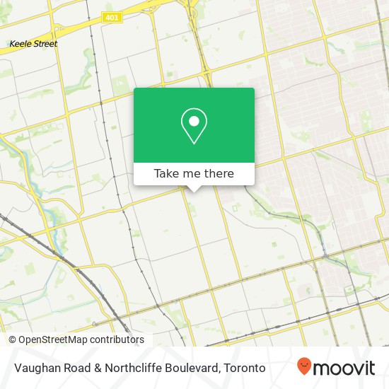 Vaughan Road & Northcliffe Boulevard map