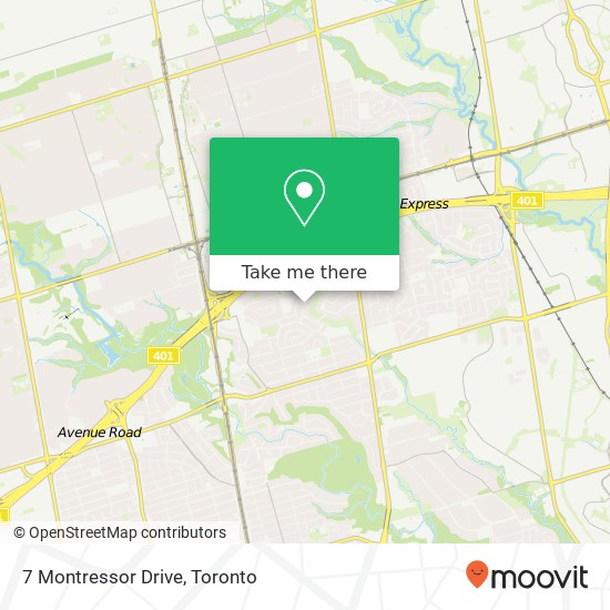 7 Montressor Drive map