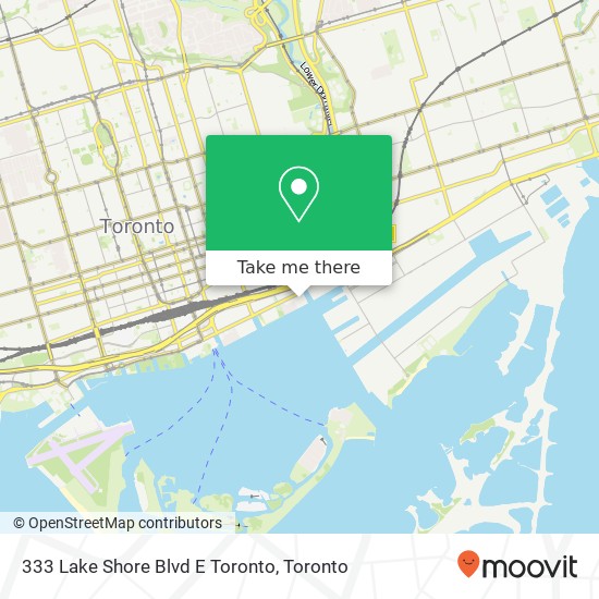 333 Lake Shore Blvd E Toronto map