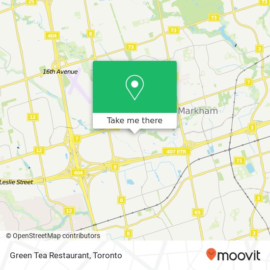 Green Tea Restaurant map