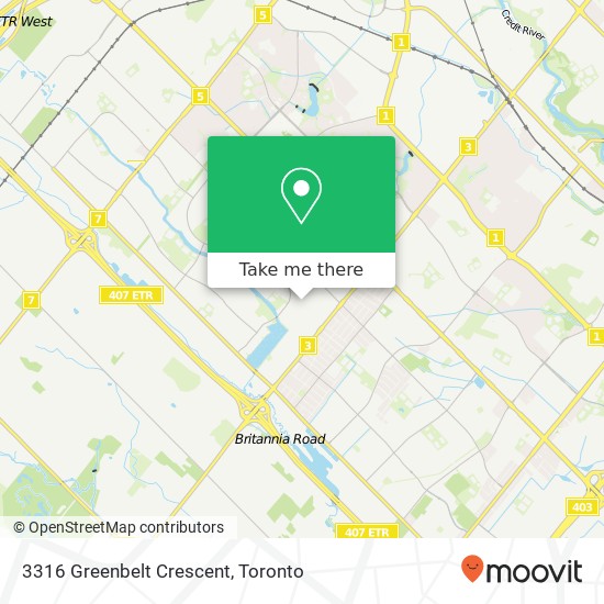 3316 Greenbelt Crescent map