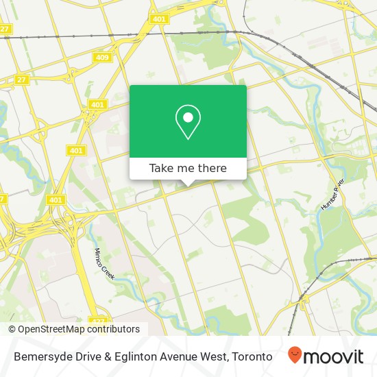 Bemersyde Drive & Eglinton Avenue West plan