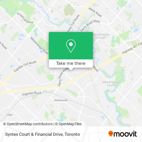 Syntex Court & Financial Drive map