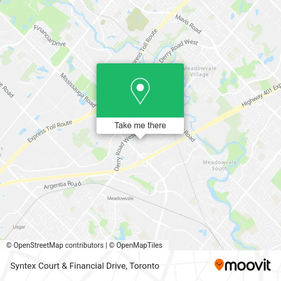 Syntex Court & Financial Drive map