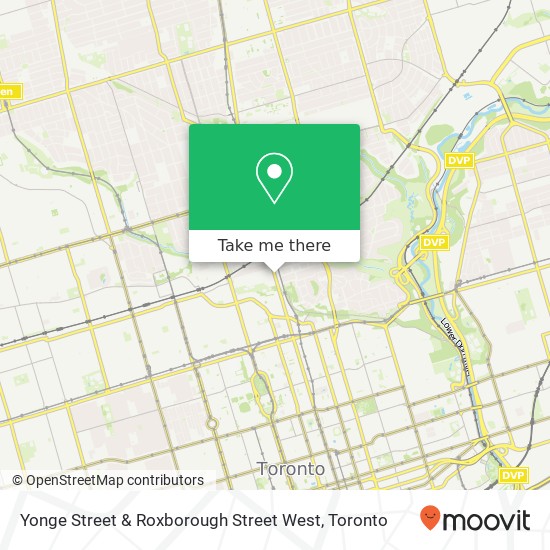 Yonge Street & Roxborough Street West map