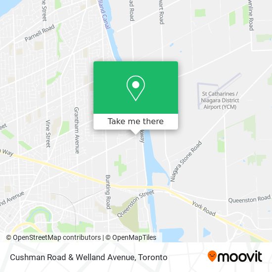 Cushman Road & Welland Avenue map