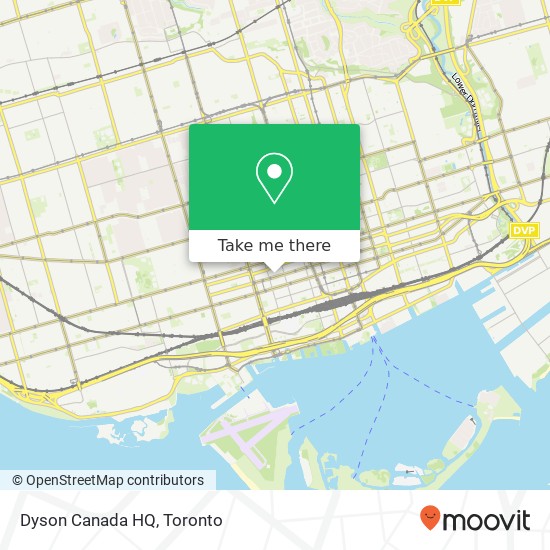 Dyson Canada HQ map