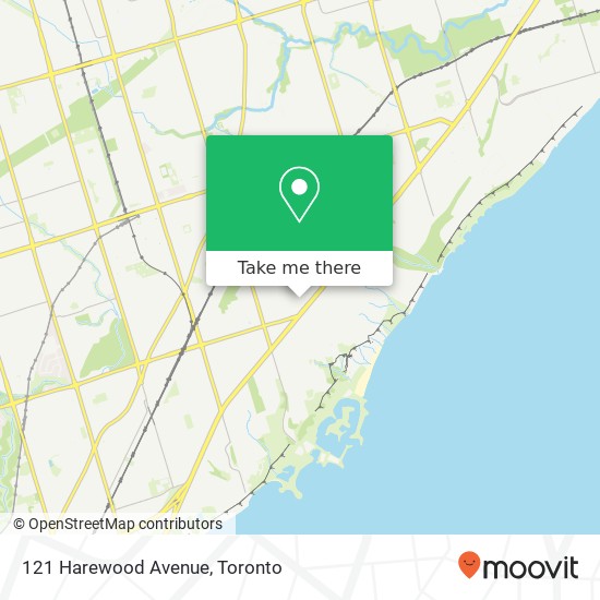 121 Harewood Avenue map