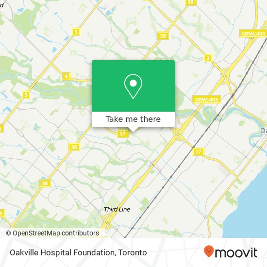 Oakville Hospital Foundation map