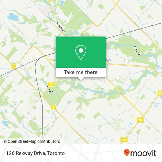 126 Rexway Drive map