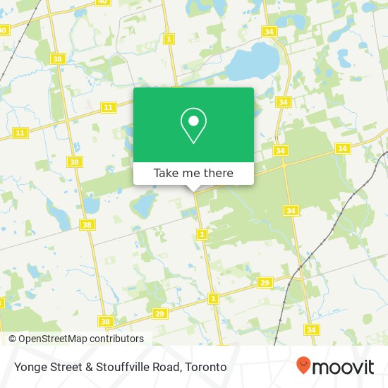 Yonge Street & Stouffville Road map