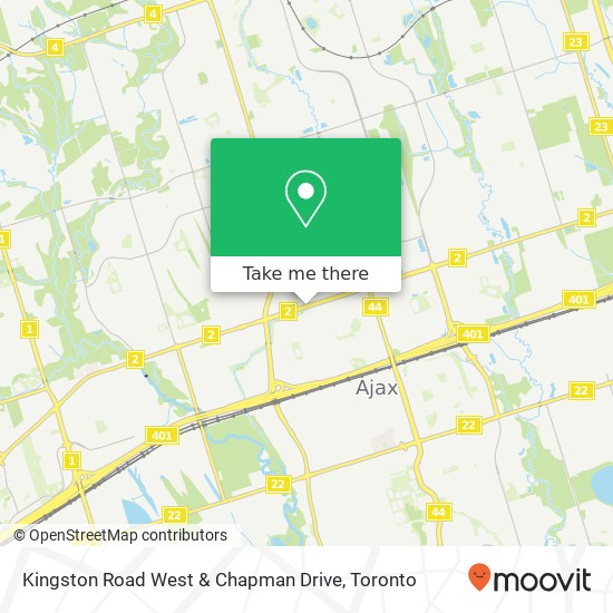 Kingston Road West & Chapman Drive map