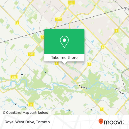 Royal West Drive map