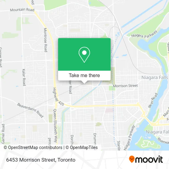 6453 Morrison Street map