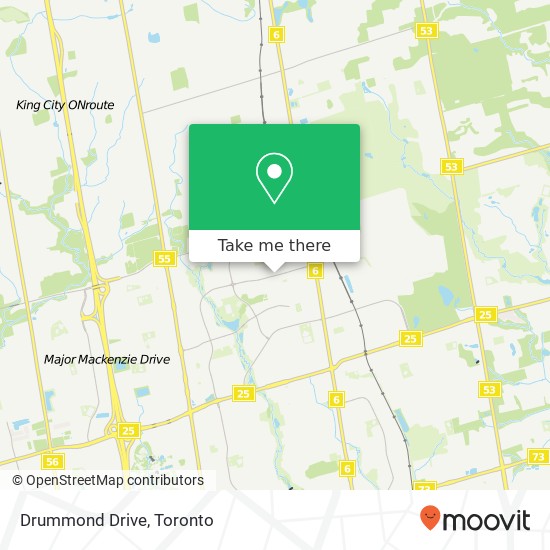 Drummond Drive map