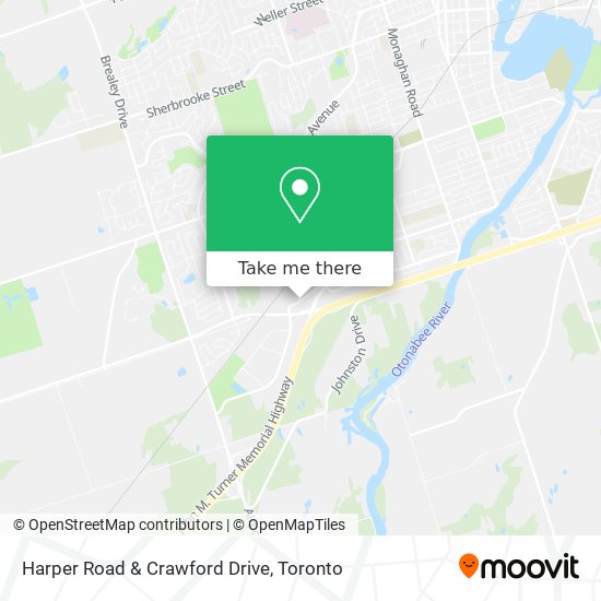 Harper Road & Crawford Drive map