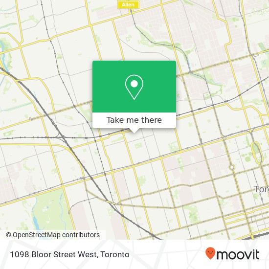 1098 Bloor Street West plan