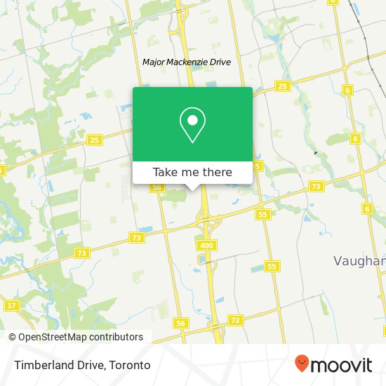 Timberland Drive map