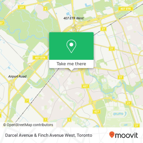 Darcel Avenue & Finch Avenue West map